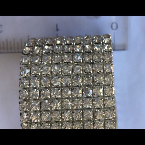 Crystal hoop earrings and three matching bracelets - Picture 4 of 5